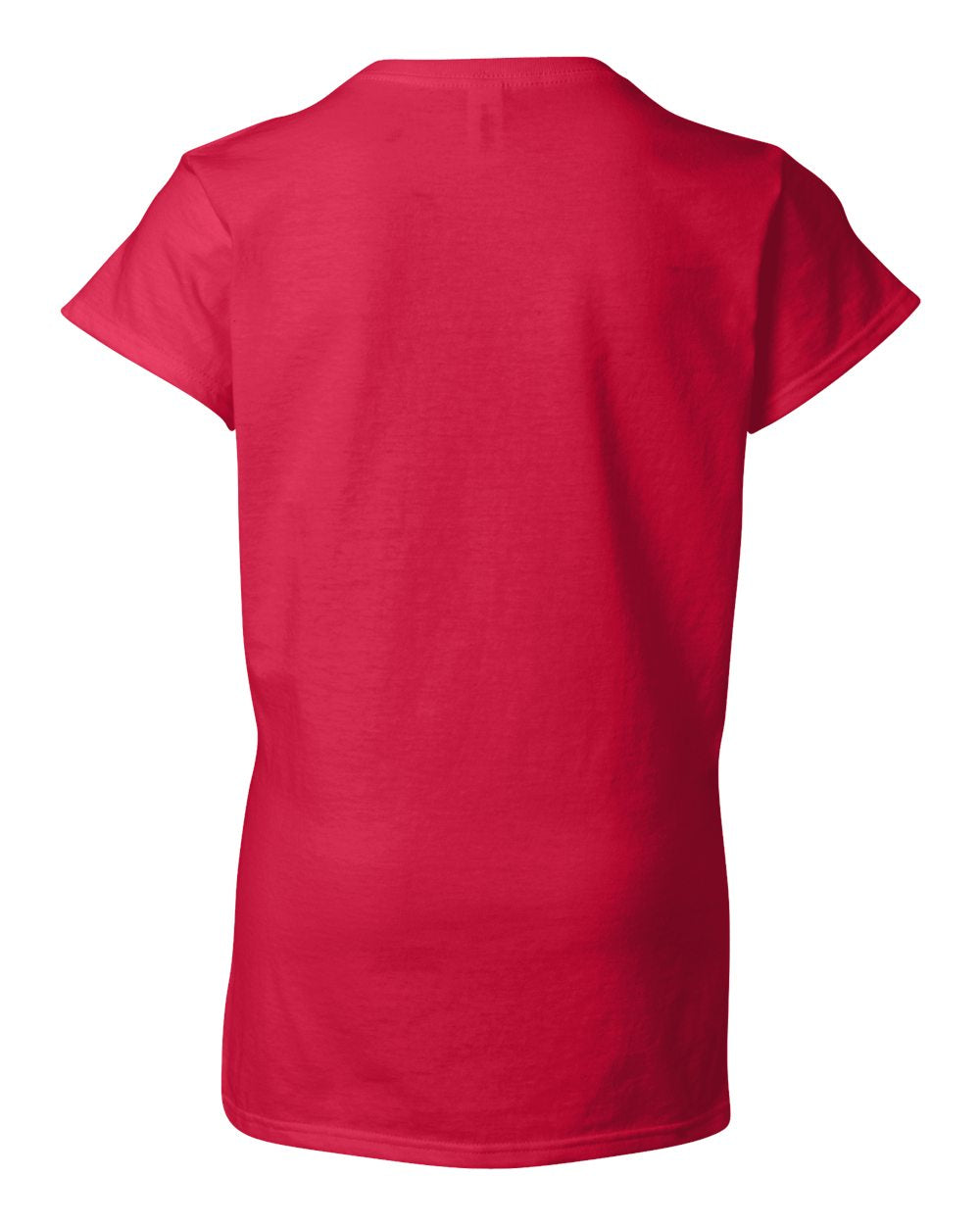 Women's Softstyle® V-Neck T-Shirt - Back - B51260223 - Cherry Red