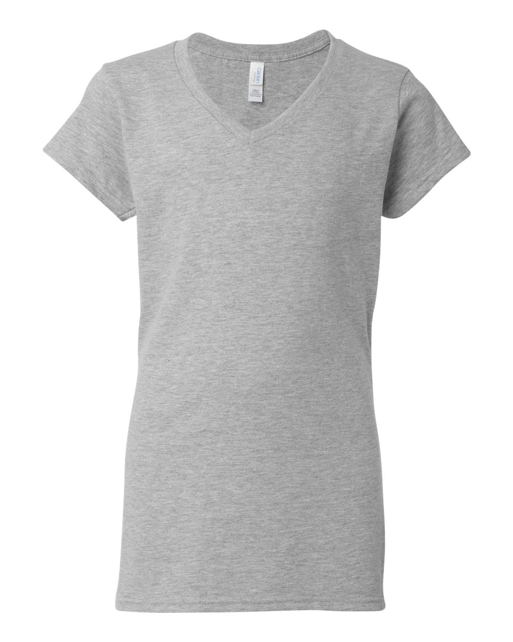 Women's Softstyle® V-Neck T-Shirt - Front - B51260583 - Sport Grey