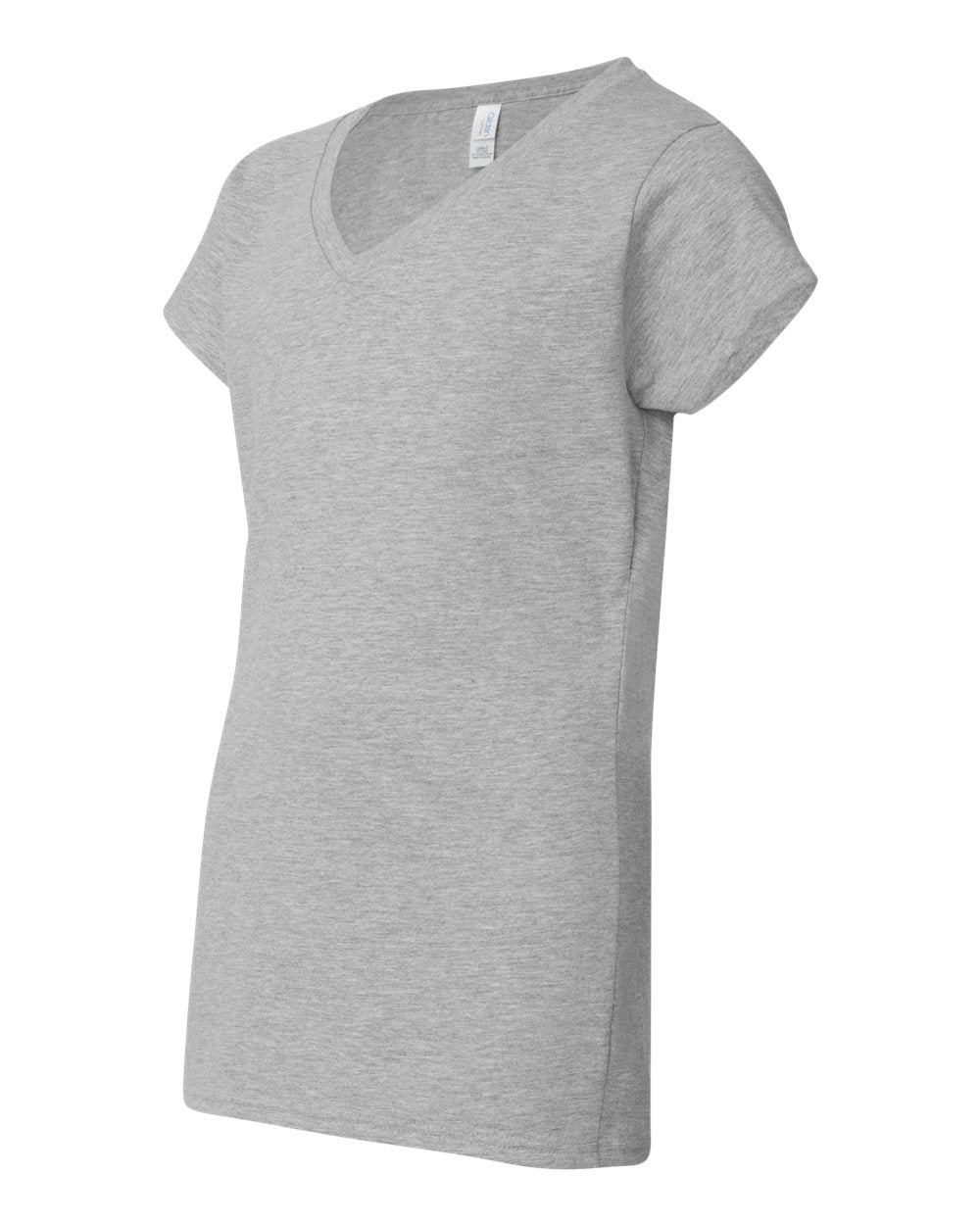 Women's Softstyle® V-Neck T-Shirt - Side - B51260583 - Sport Grey