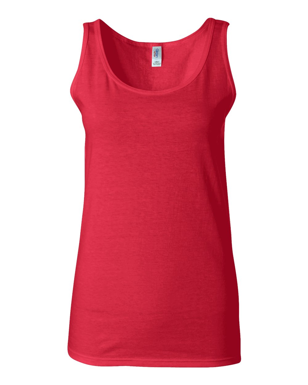 Women's Softstyle® Tank Top - Front - B59760223 - Cherry Red