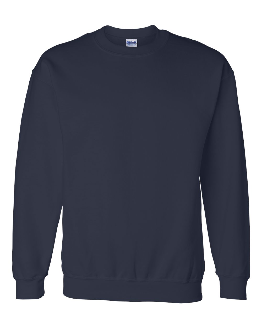 Unisex DryBlend® Crewneck Sweatshirt - Front - B21260653 - Navy