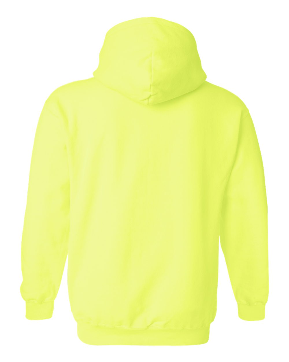 Unisex Heavy Blend™ Hooded Sweatshirt - Back - B22060163 - Safety Green