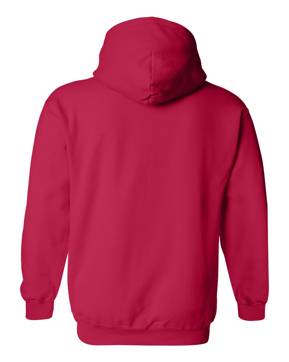 Unisex Heavy Blend™ Hooded Sweatshirt - Back - B22060223 - Cherry Red