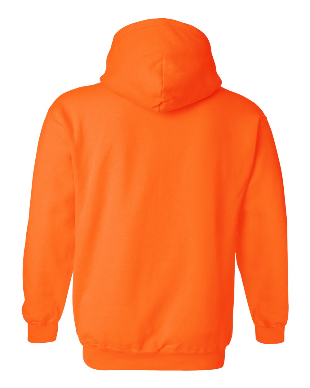 Unisex Heavy Blend™ Hooded Sweatshirt - Back - B22060333 - Safety Orange