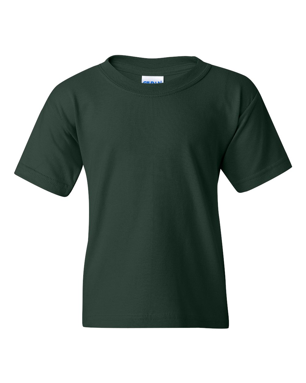 Youth Heavy Cotton™ T-Shirt - Front - B31560542 - Forest Green
