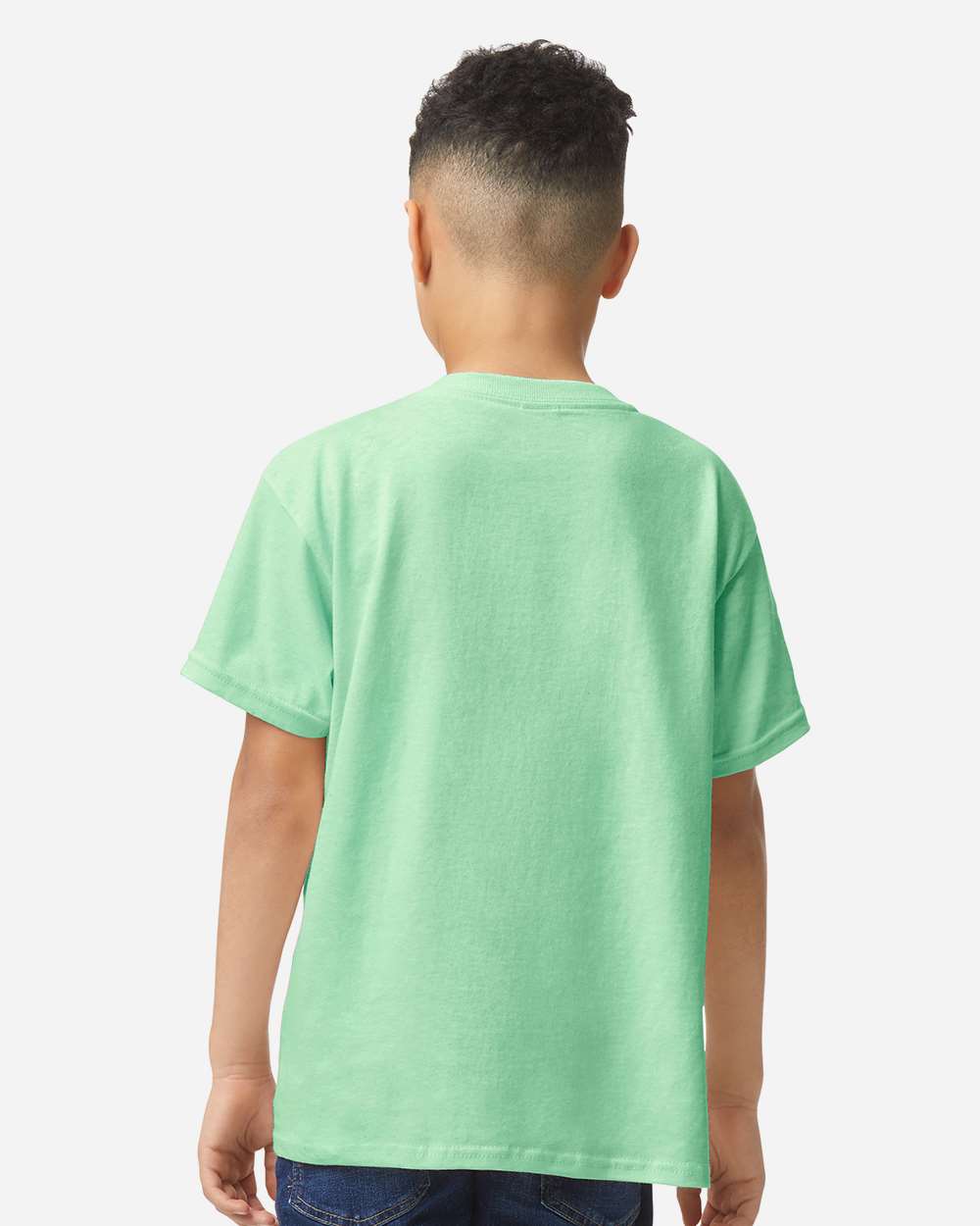 Youth Heavy Cotton™ T-Shirt - OnModelBack - B31560112 - Mint Green