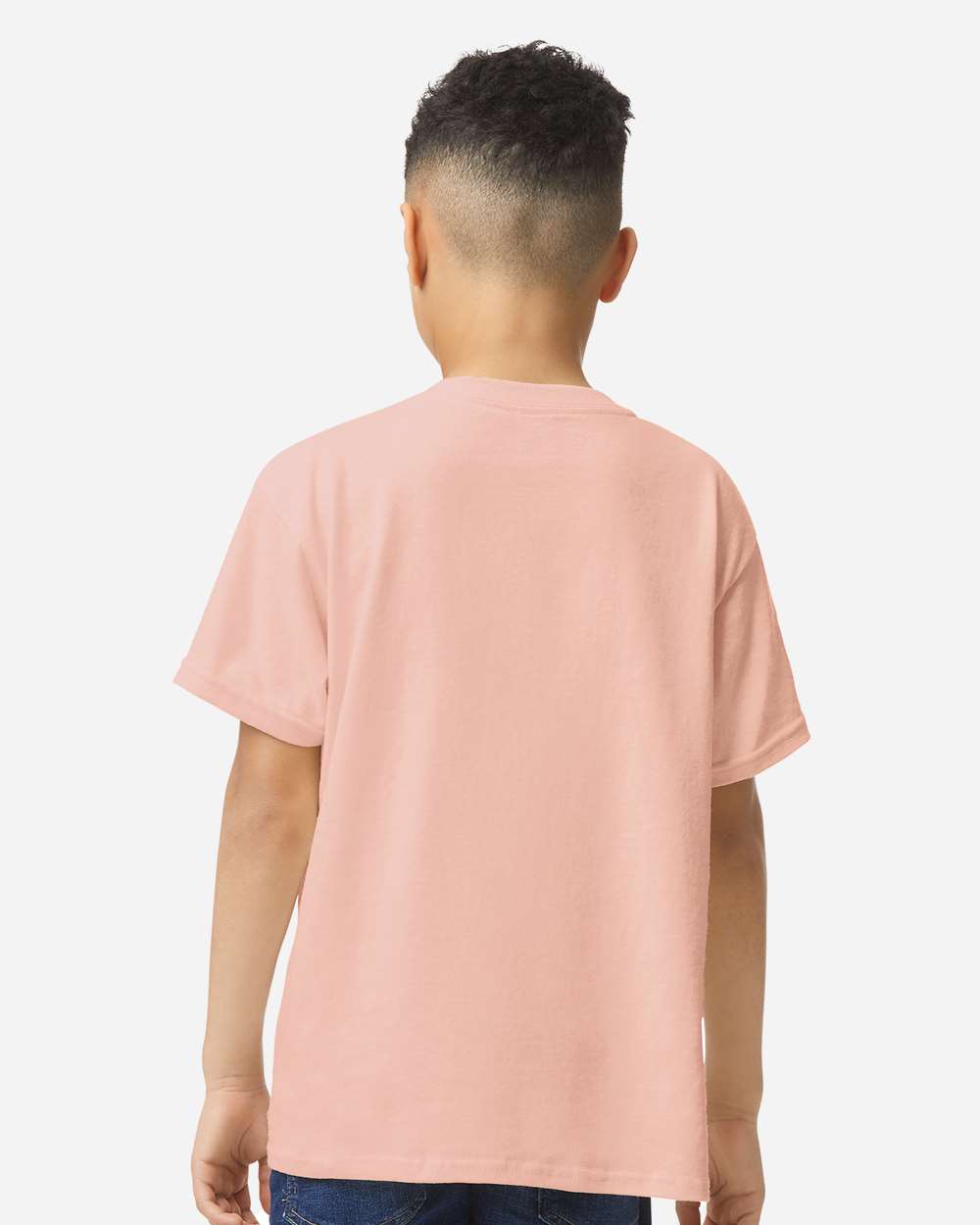 Youth Heavy Cotton™ T-Shirt - OnModelBack - B31560342 - Dusty Rose