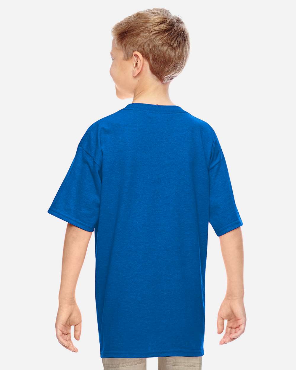 Youth Heavy Cotton™ T-Shirt - OnModelBack - B31560722 - Neon Blue