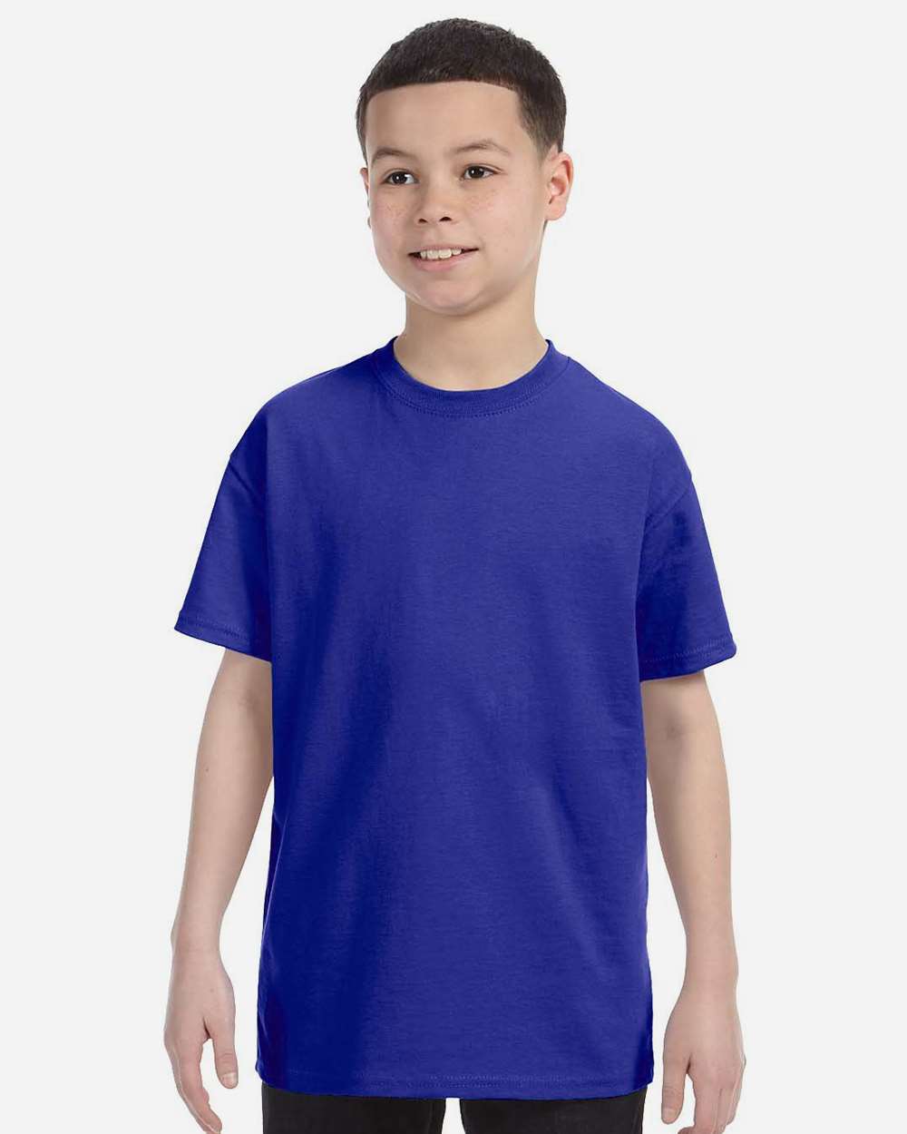 Youth Heavy Cotton™ T-Shirt - OnModelFront - B31560742 - Cobalt