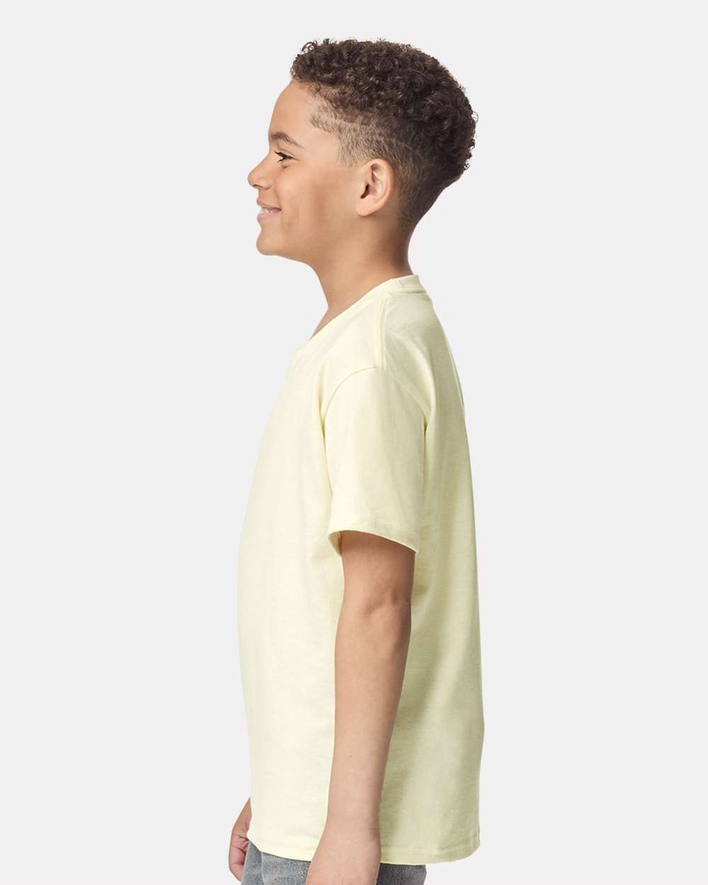 Youth Heavy Cotton™ T-Shirt - OnModelSide - B31560232 - Off White