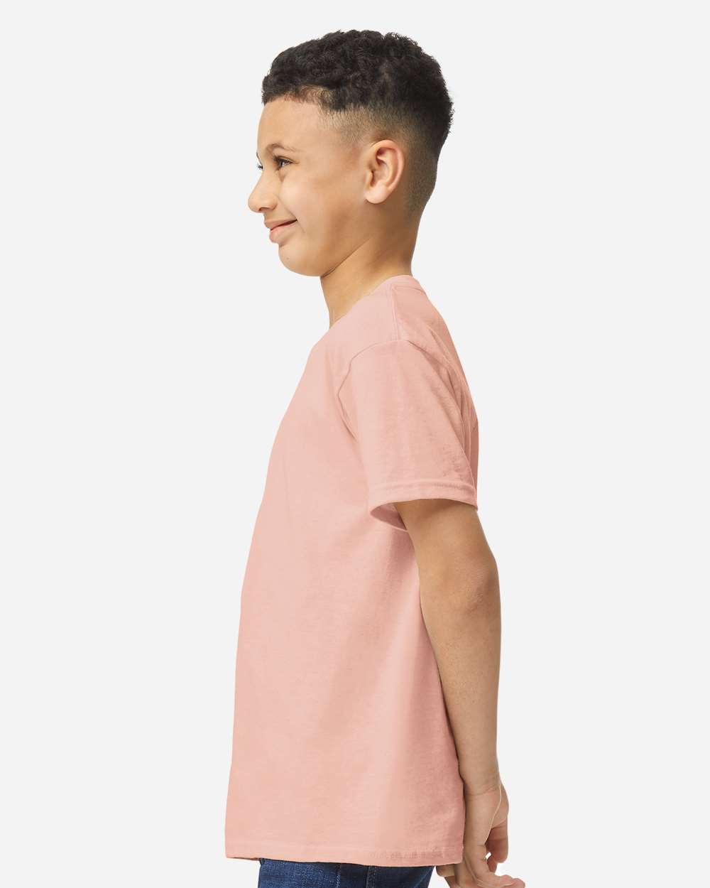 Youth Heavy Cotton™ T-Shirt - OnModelSide - B31560342 - Dusty Rose