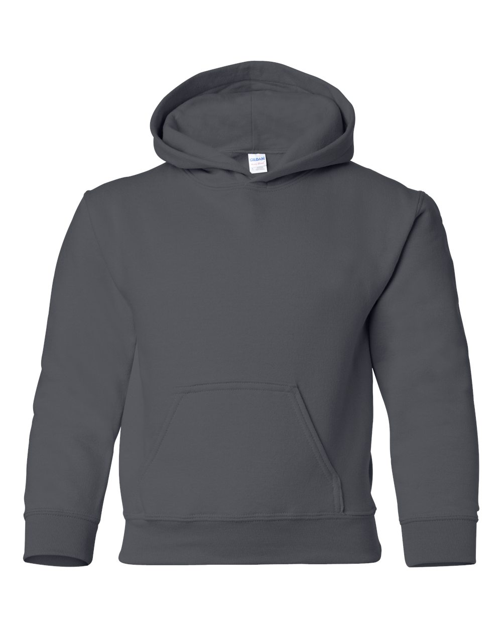 Youth Heavy Blend™ Hooded Sweatshirt - Front - B32060092 - Charcoal