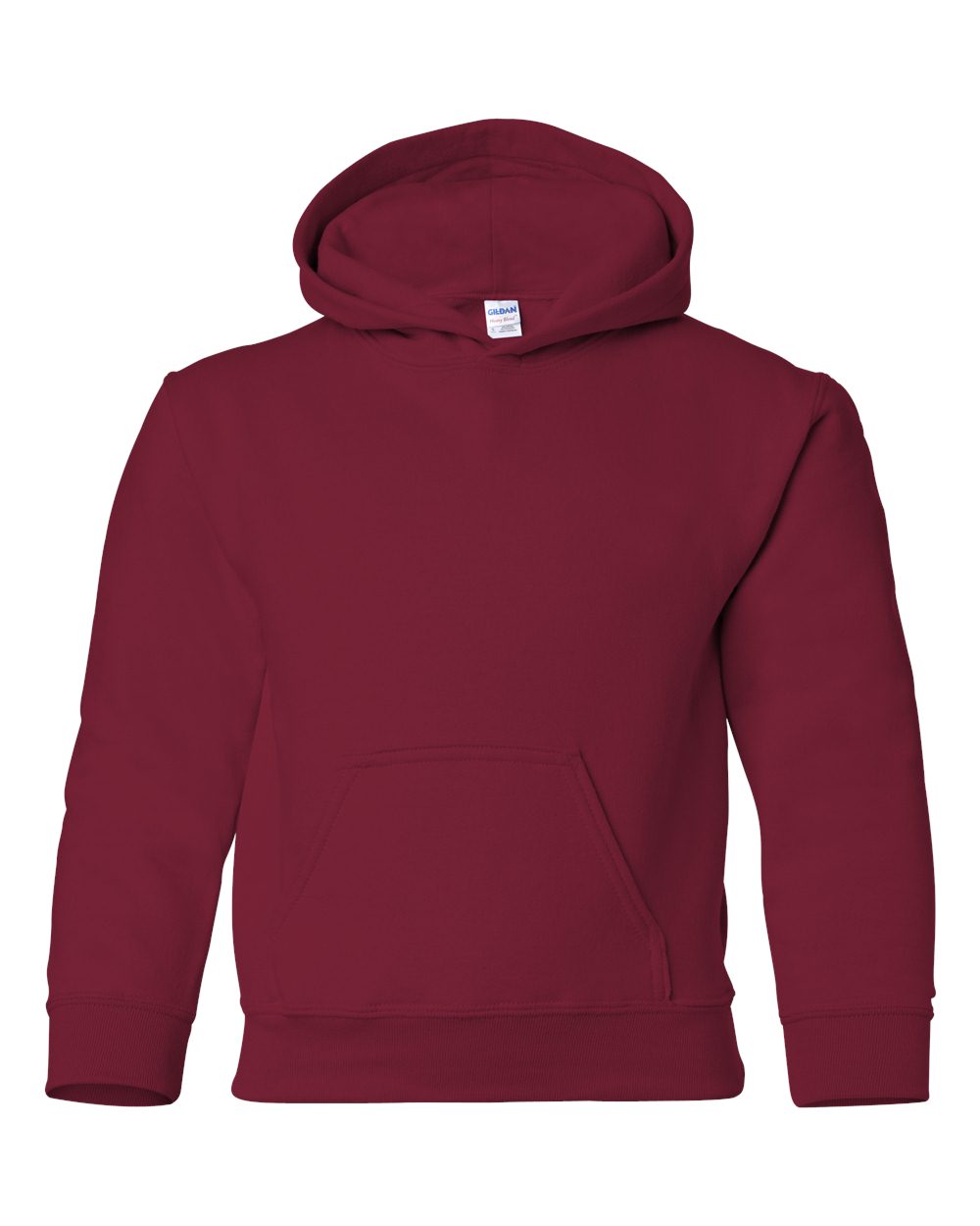 Youth Heavy Blend™ Hooded Sweatshirt - Front - B32060522 - Cardinal Red