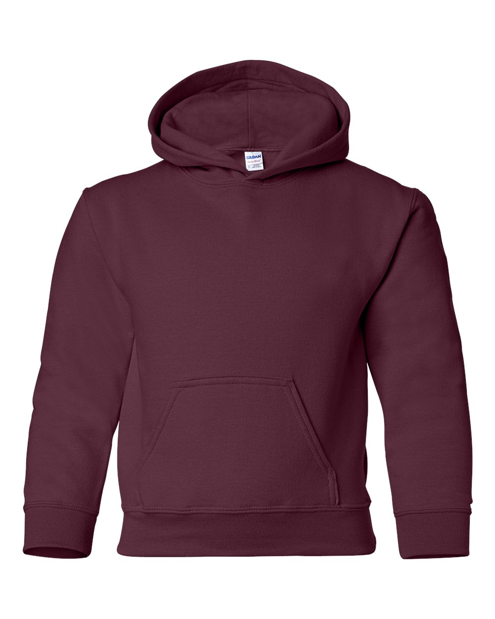 Youth Heavy Blend™ Hooded Sweatshirt - Front - B32060532 - Maroon
