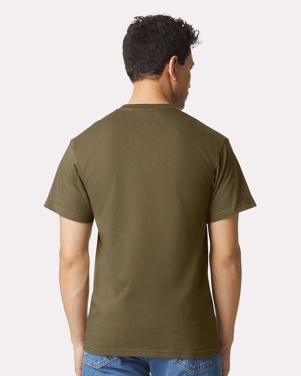 Unisex Hammer™ T-Shirt - OnModelBack - B19060543 - Olive