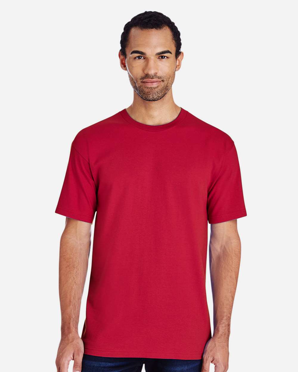 Unisex Hammer™ T-Shirt - OnModelFront - B19060103 - Scarlet Red