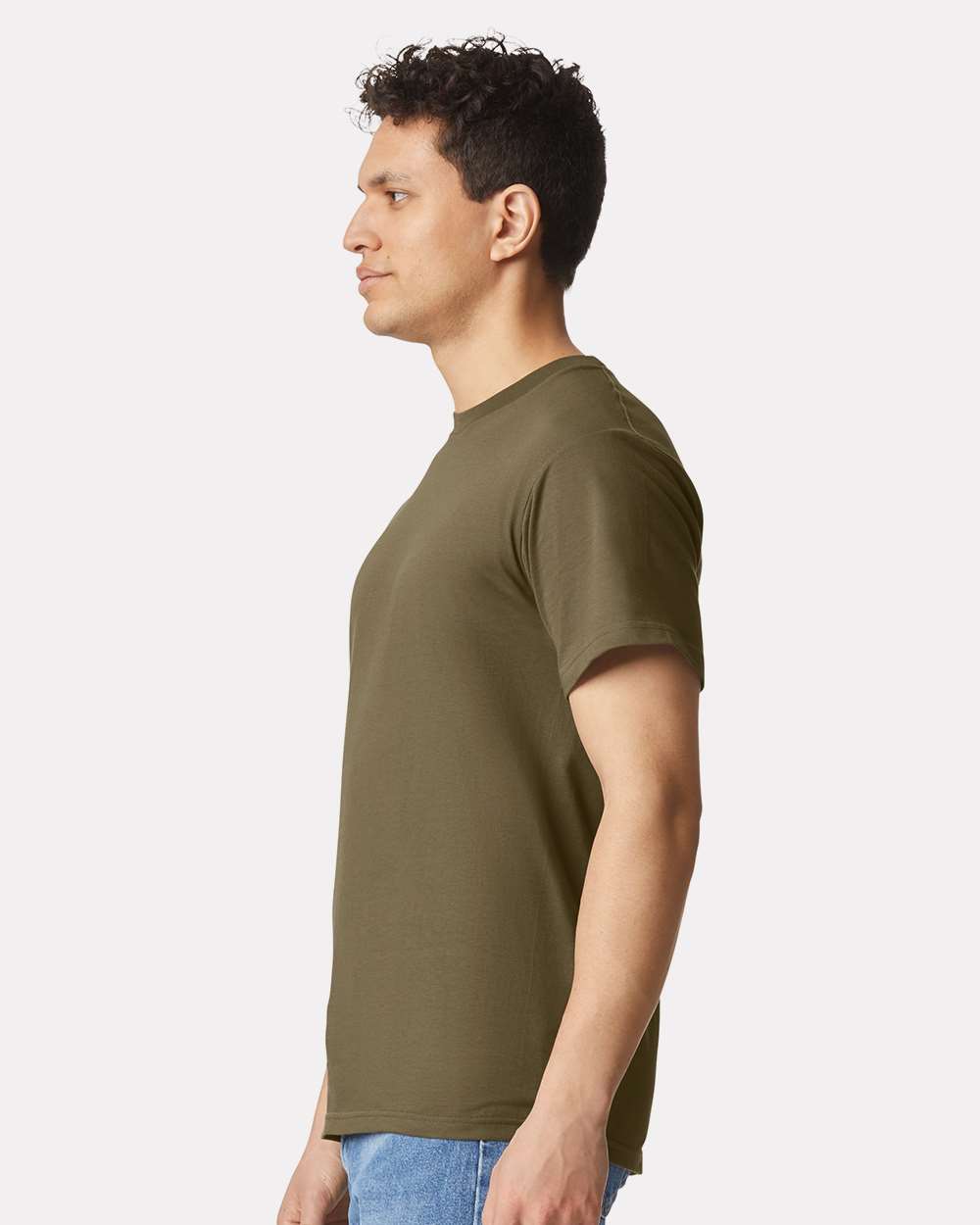 Unisex Hammer™ T-Shirt - OnModelSide - B19060543 - Olive