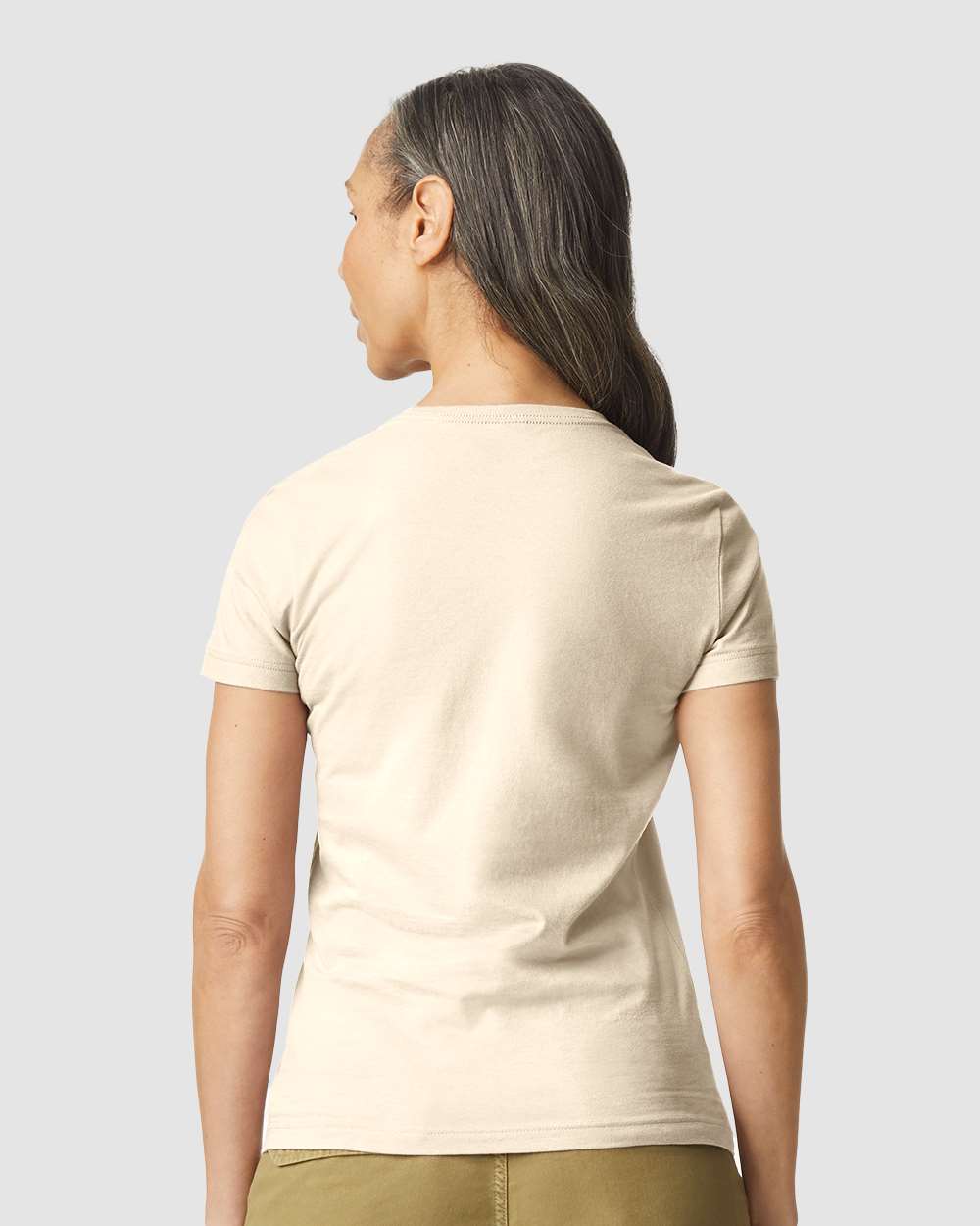Women's Softstyle® T-Shirt - OnModelBack - B50260243 - Sand