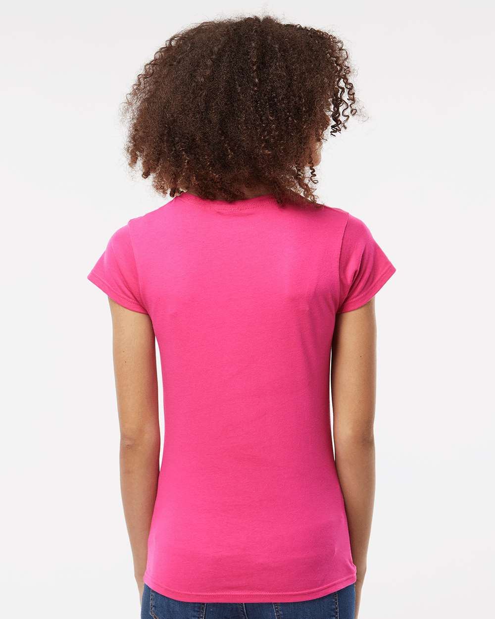 Women's Softstyle® T-Shirt - OnModelBack - B50260393 - Heliconia