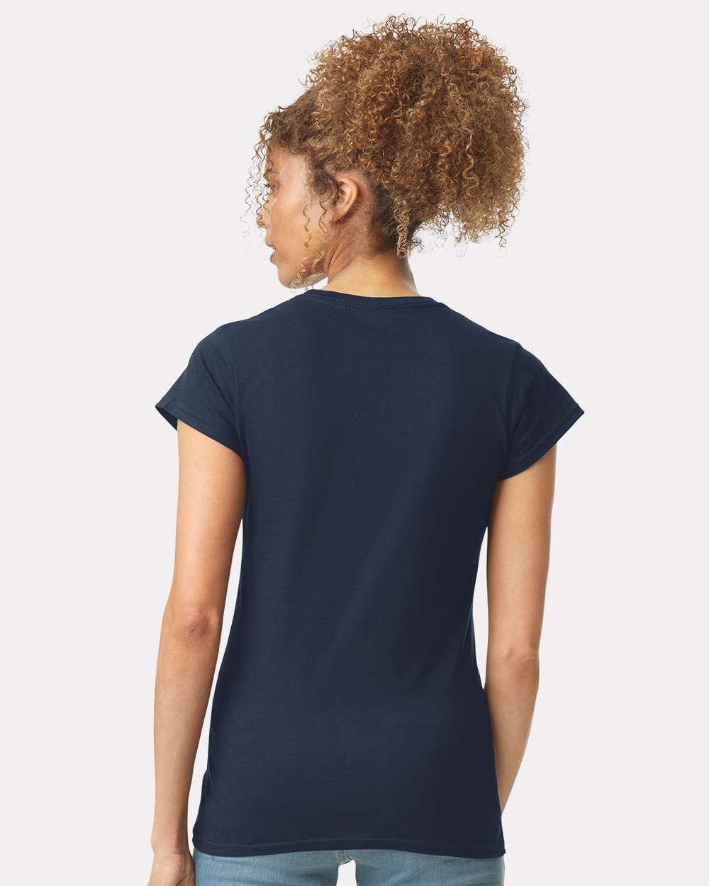 Women's Softstyle® T-Shirt - OnModelBack - B50260653 - Navy
