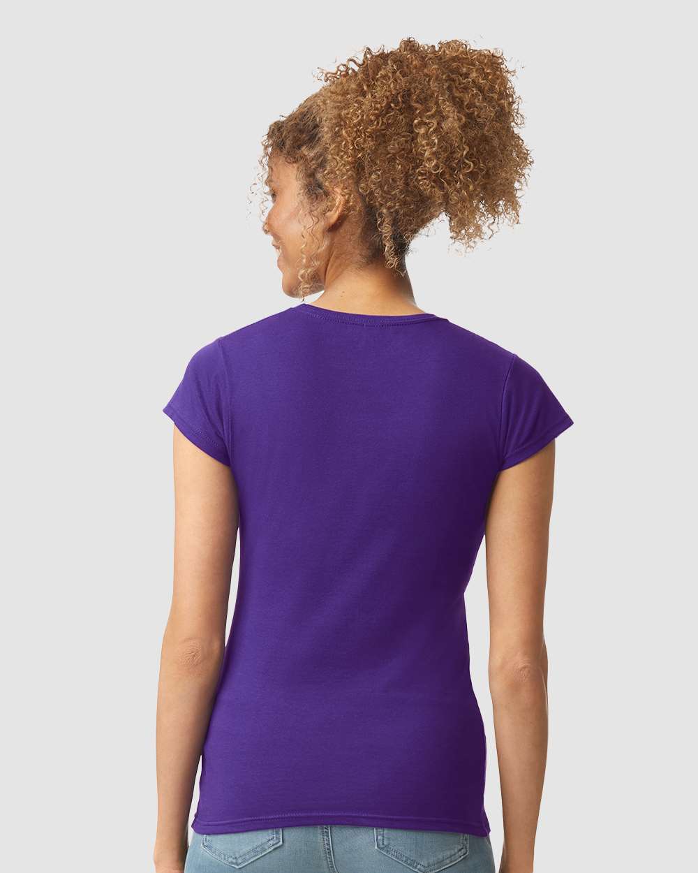 Women's Softstyle® T-Shirt - OnModelBack - B50260673 - Purple