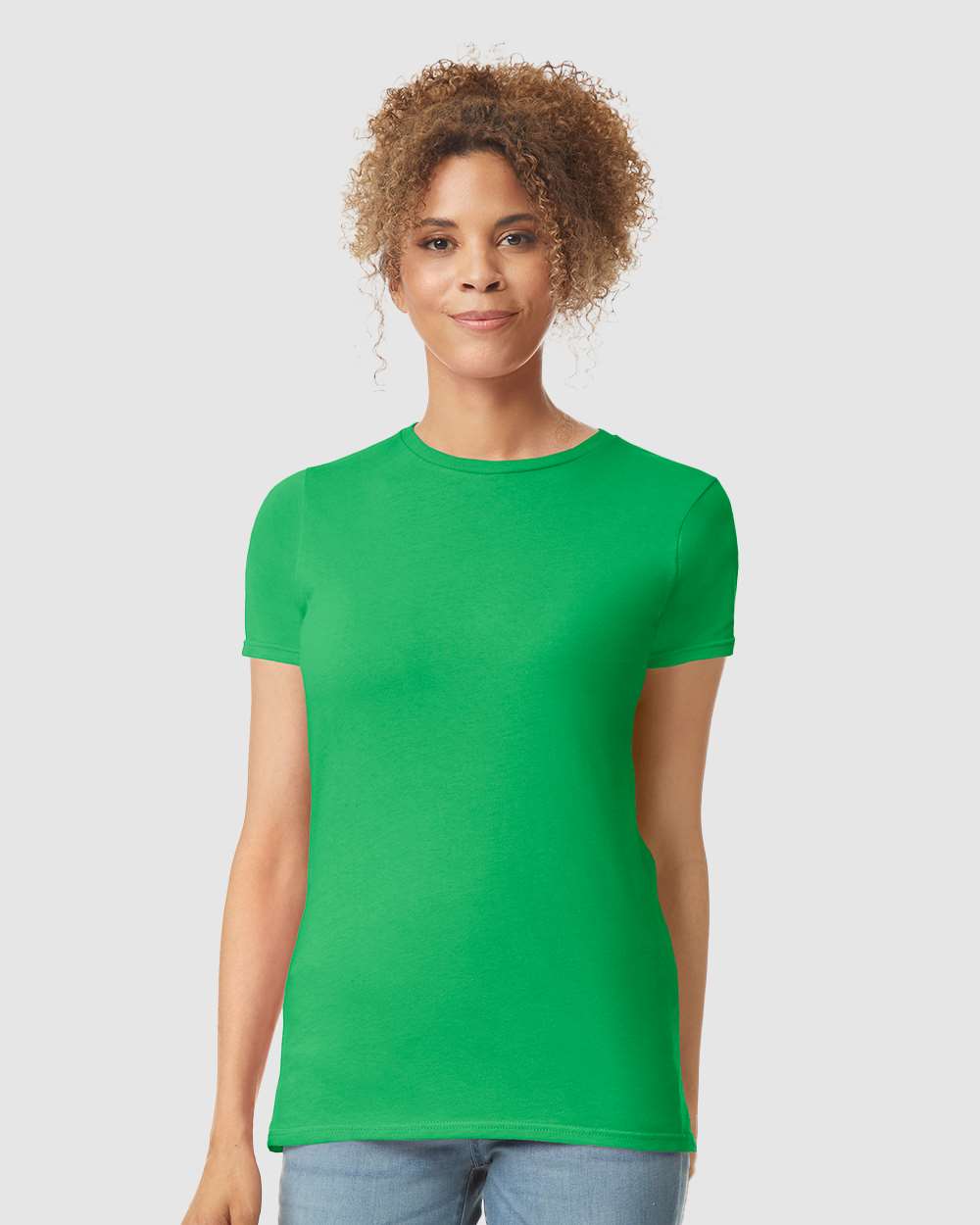 Women's Softstyle® T-Shirt - OnModelFront - B50260203 - Irish Green