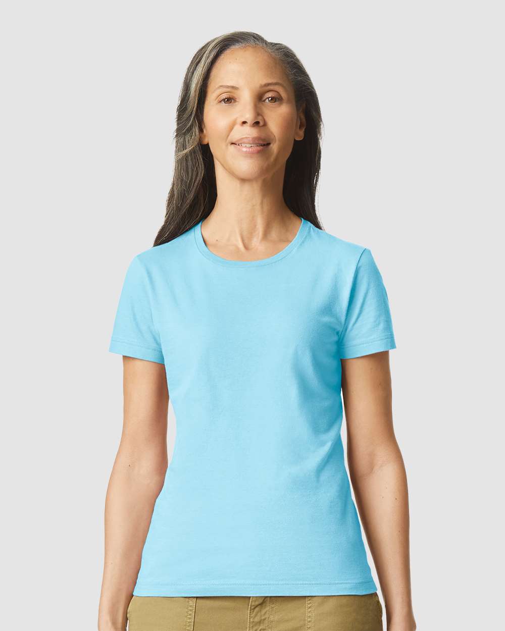 Women's Softstyle® T-Shirt - OnModelFront - B50260253 - Sky