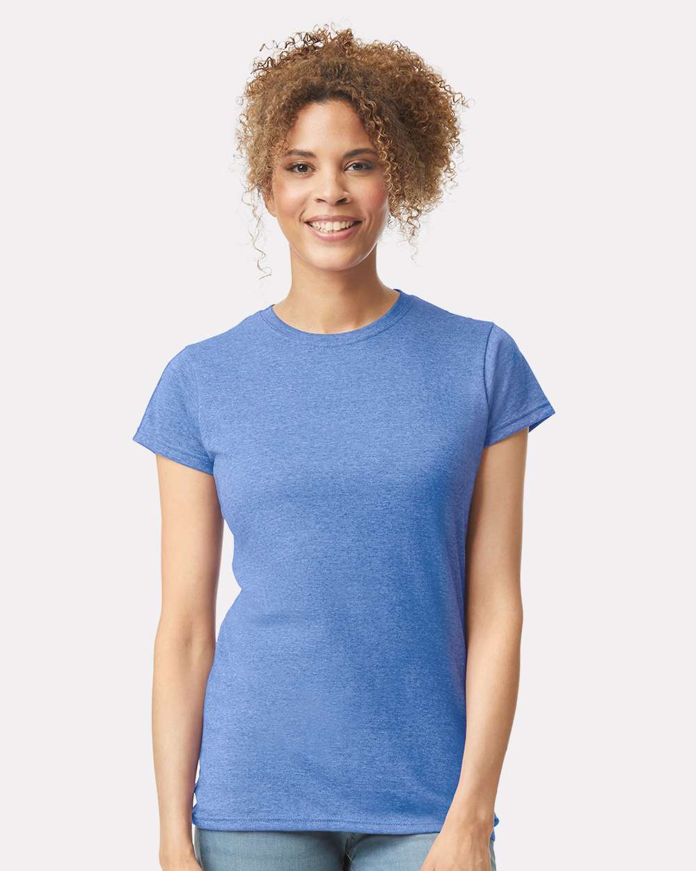 Women's Softstyle® T-Shirt - OnModelFront - B50260733 - Heather Royal