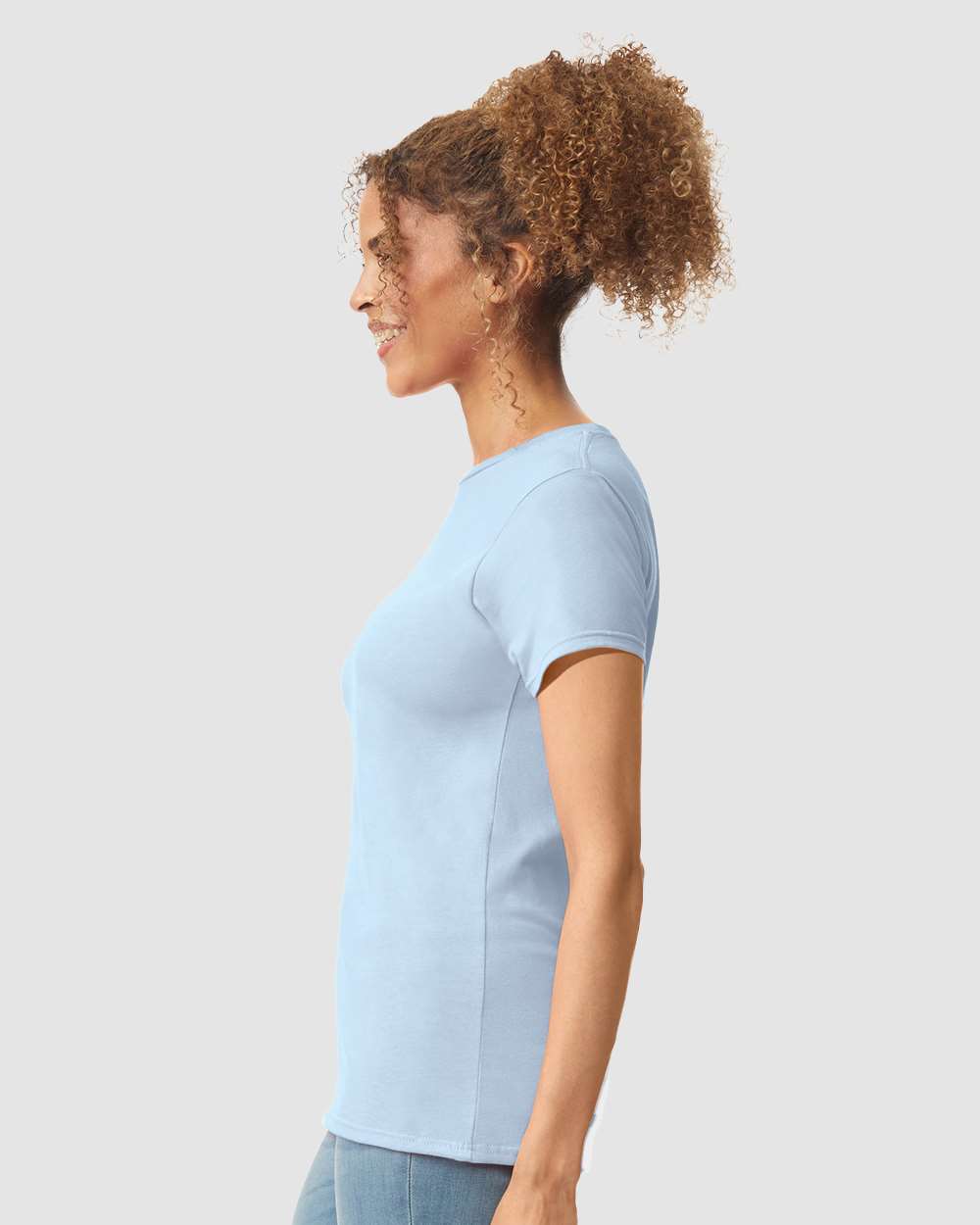 Women's Softstyle® T-Shirt - OnModelSide - B50260263 - Light Blue