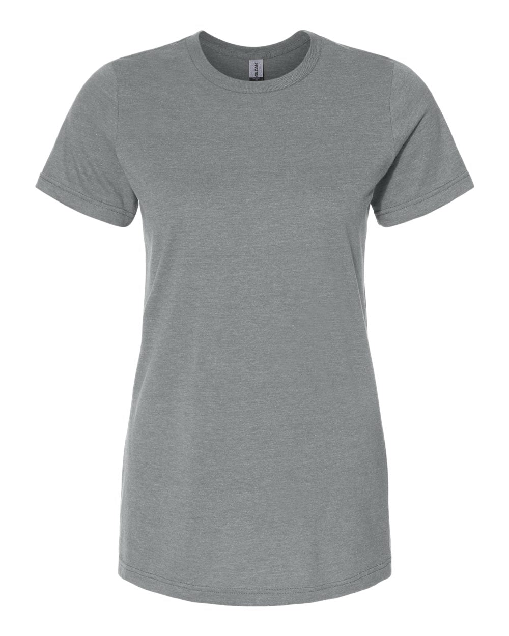 Women's Softstyle® CVC T-Shirt - Front - B00360583 - Gunmetal