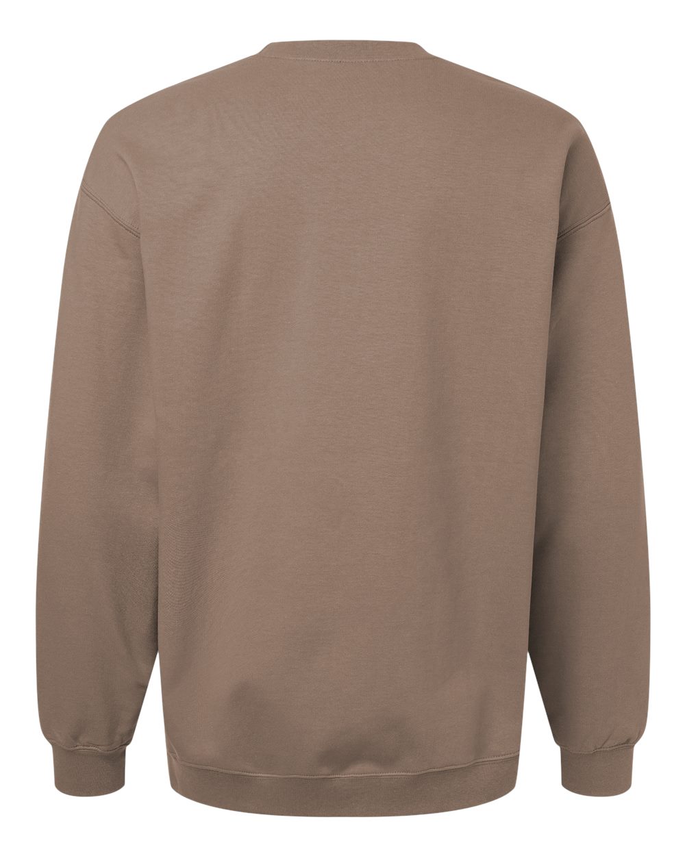 Unisex Softstyle® Midweight Crewneck Sweatshirt - Back - B24060453 - Brown Savana