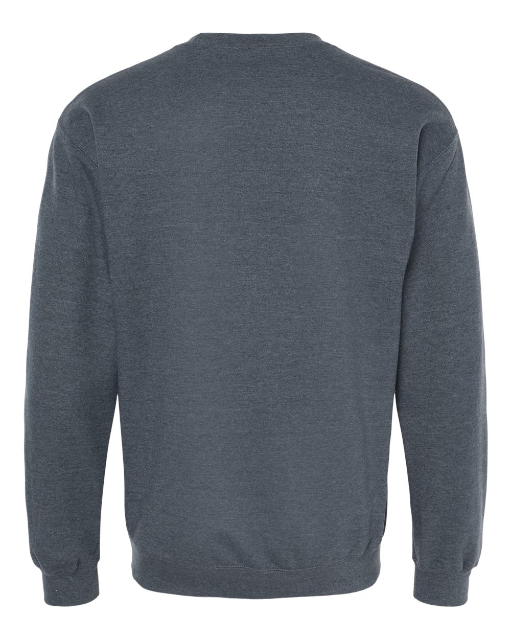 Unisex Softstyle® Midweight Crewneck Sweatshirt - Back - B24060493 - Dark Heather