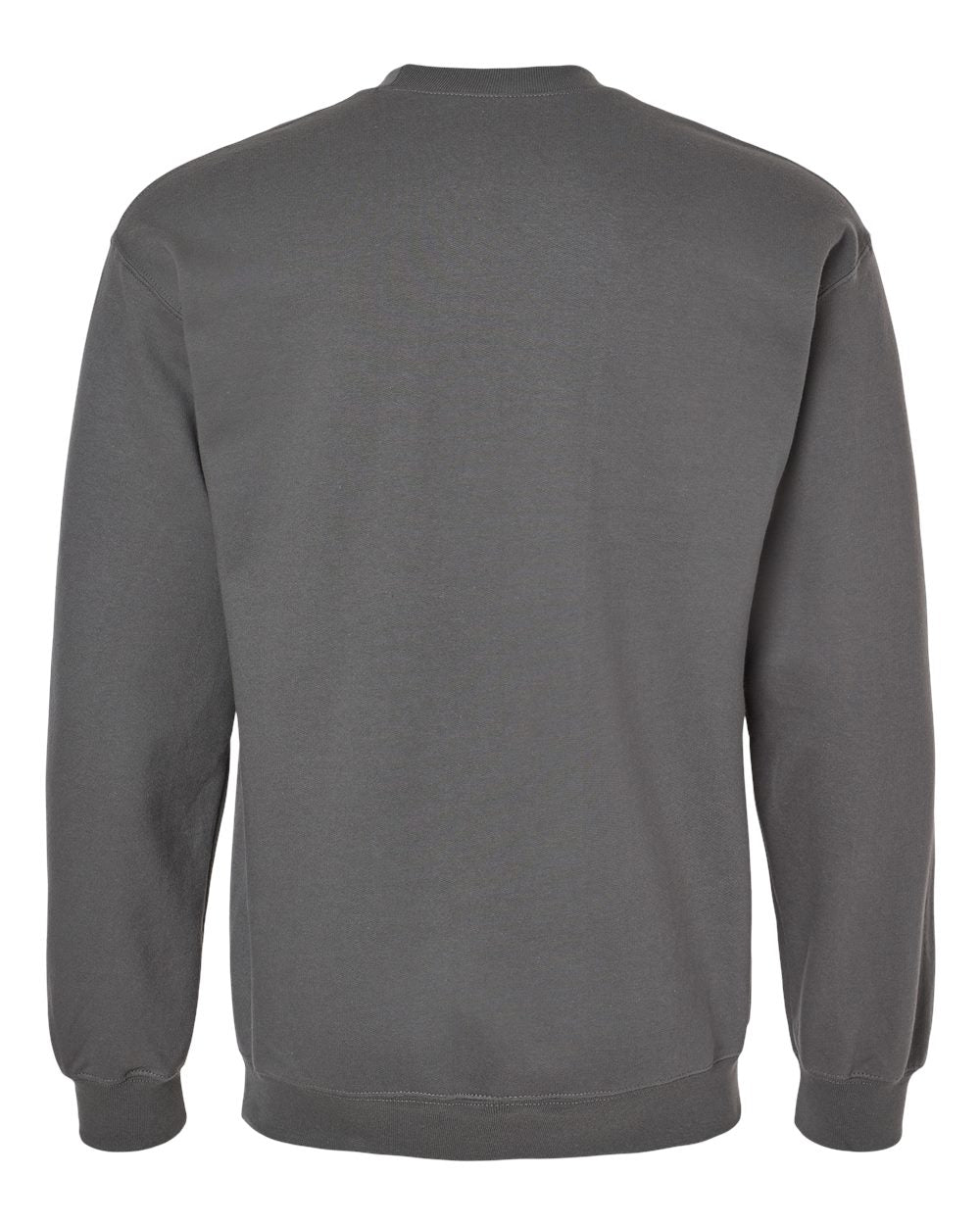 Unisex Softstyle® Midweight Crewneck Sweatshirt - Back - B24060563 - Charcoal