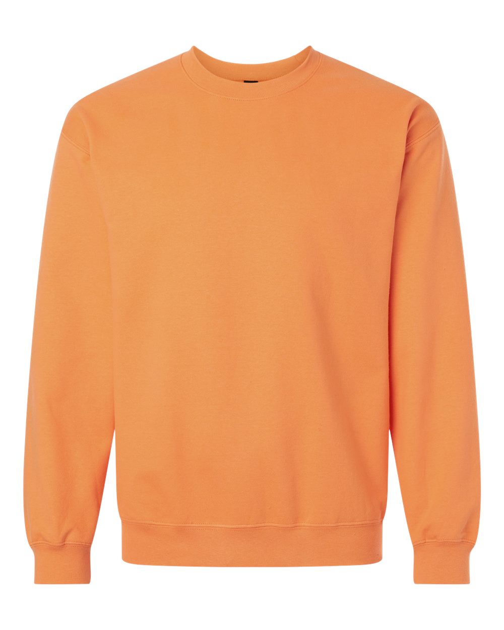Unisex Softstyle® Midweight Crewneck Sweatshirt - Front - B24060423 - Tangerine