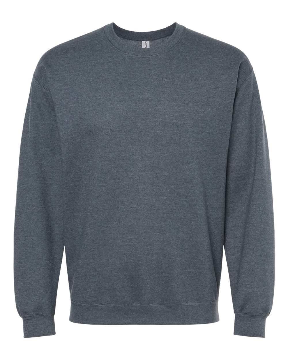 Unisex Softstyle® Midweight Crewneck Sweatshirt - Front - B24060493 - Dark Heather