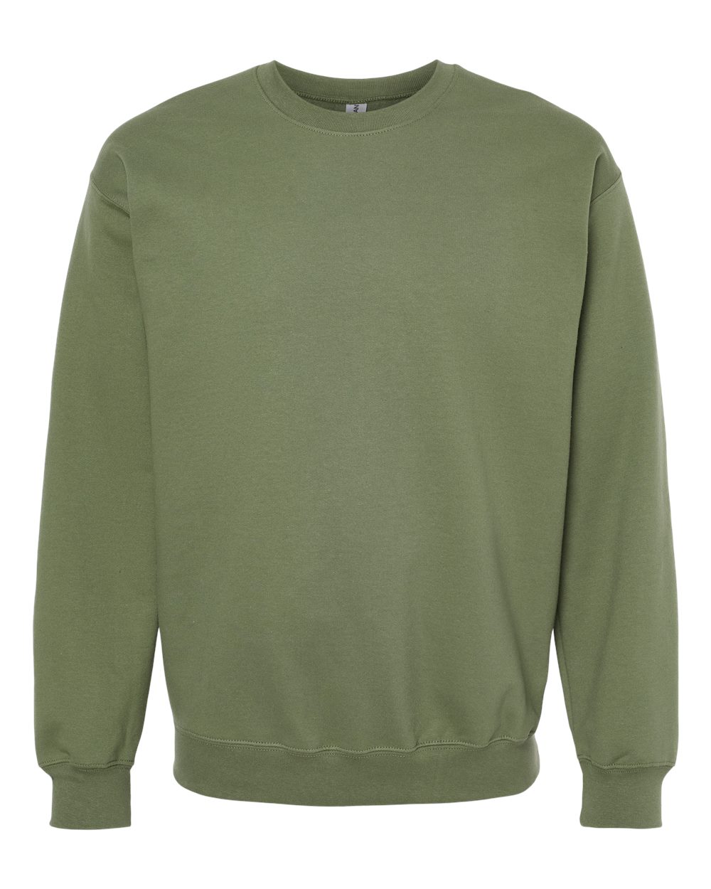 Unisex Softstyle® Midweight Crewneck Sweatshirt - Front - B24060533 - Military Green