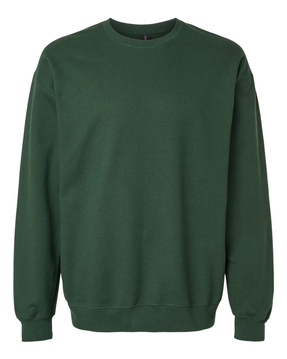 Unisex Softstyle® Midweight Crewneck Sweatshirt - Front - B24060543 - Forest Green