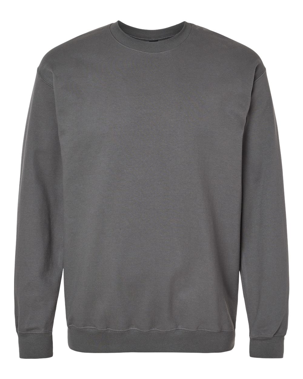 Unisex Softstyle® Midweight Crewneck Sweatshirt - Front - B24060563 - Charcoal