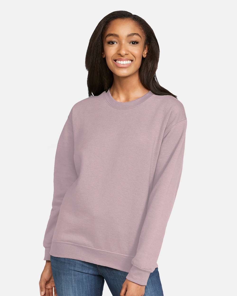 Unisex Softstyle® Midweight Crewneck Sweatshirt - OnModelFront - B24060673 - Paragon