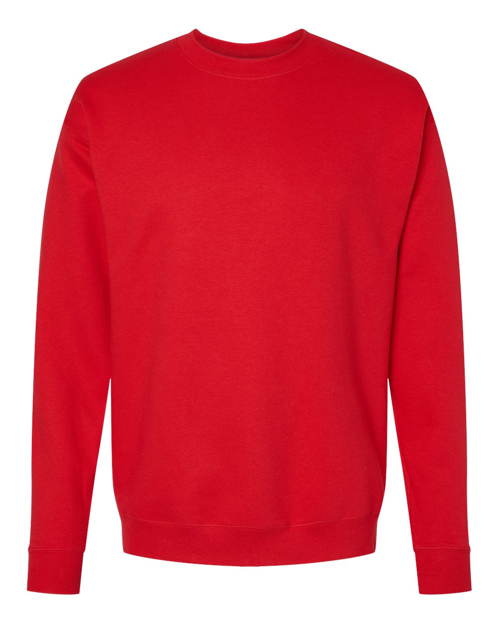 Unisex Perfect Sweats Crewneck Sweatshirt - Front - B02800103 - Athletic Red