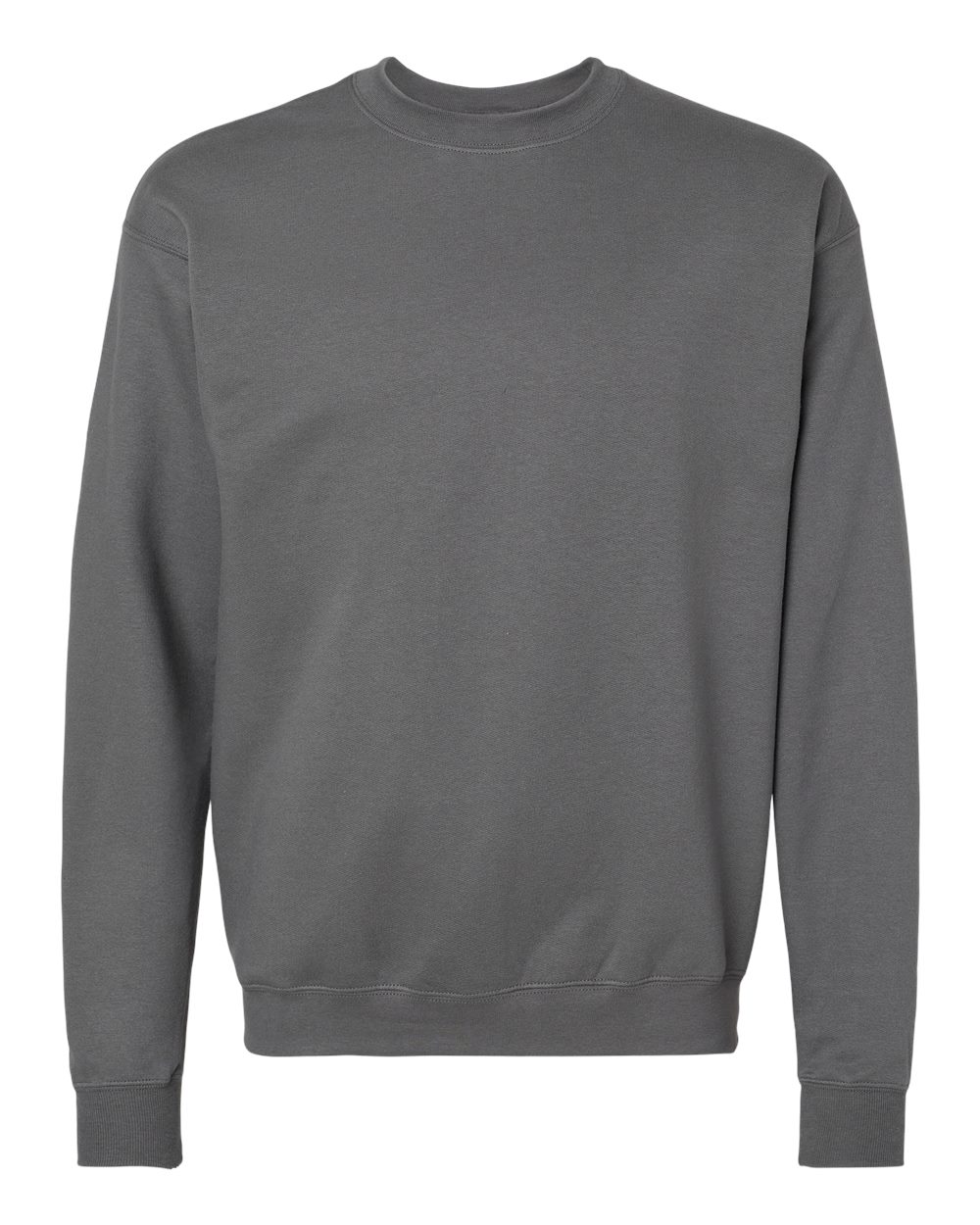 Unisex Perfect Sweats Crewneck Sweatshirt - Front - B02800513 - Smoke Grey