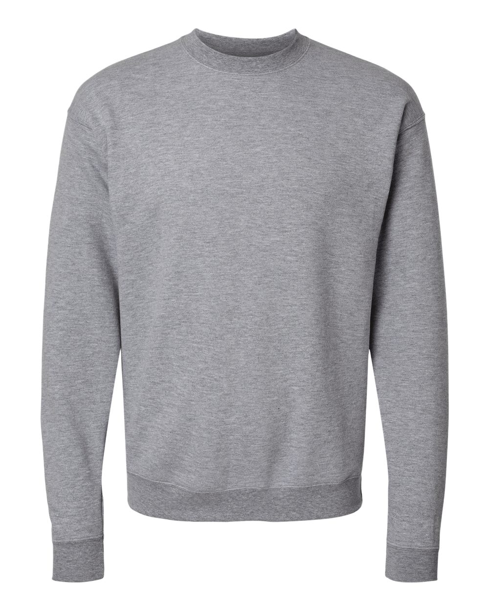 Unisex Perfect Sweats Crewneck Sweatshirt - Front - B02800583 - Light Steel