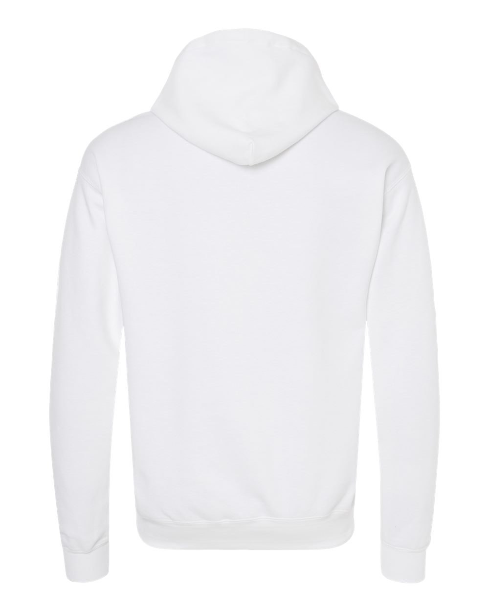 Unisex Perfect Sweats Hooded Sweatshirt - Back - B02900003 - White