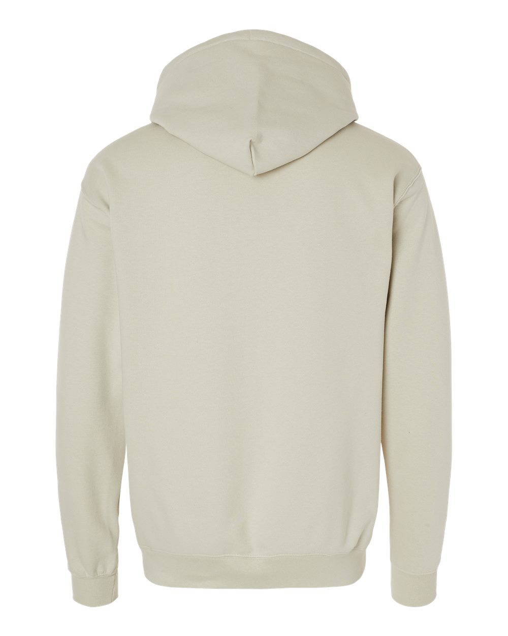 Unisex Perfect Sweats Hooded Sweatshirt - Back - B02900733 - Sand