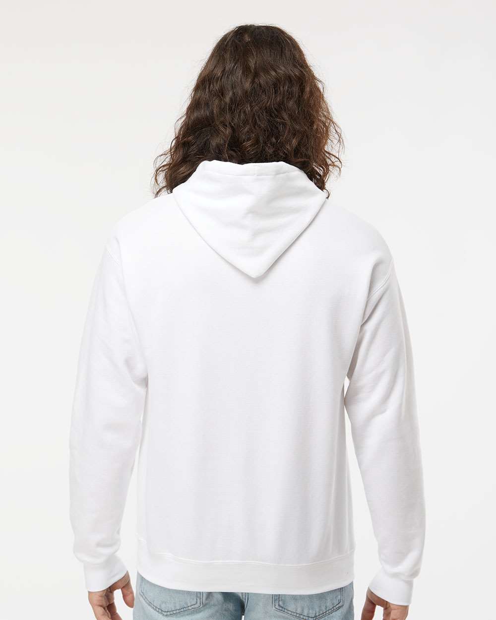 Unisex Perfect Sweats Hooded Sweatshirt - OnModelBack - B02900003 - White