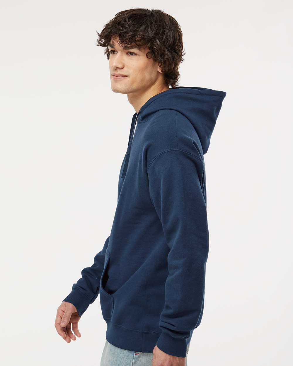 Unisex Perfect Sweats Hooded Sweatshirt - OnModelSide - B02900653 - Navy