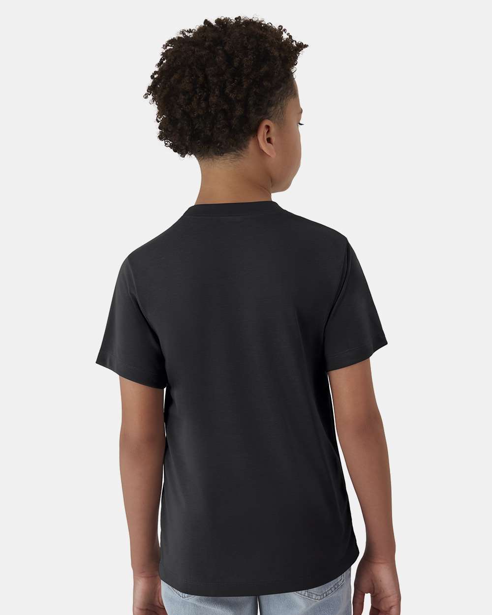 Youth Cool DRI® Cotton Touch T-Shirt - OnModelBack - B10200502 - Black