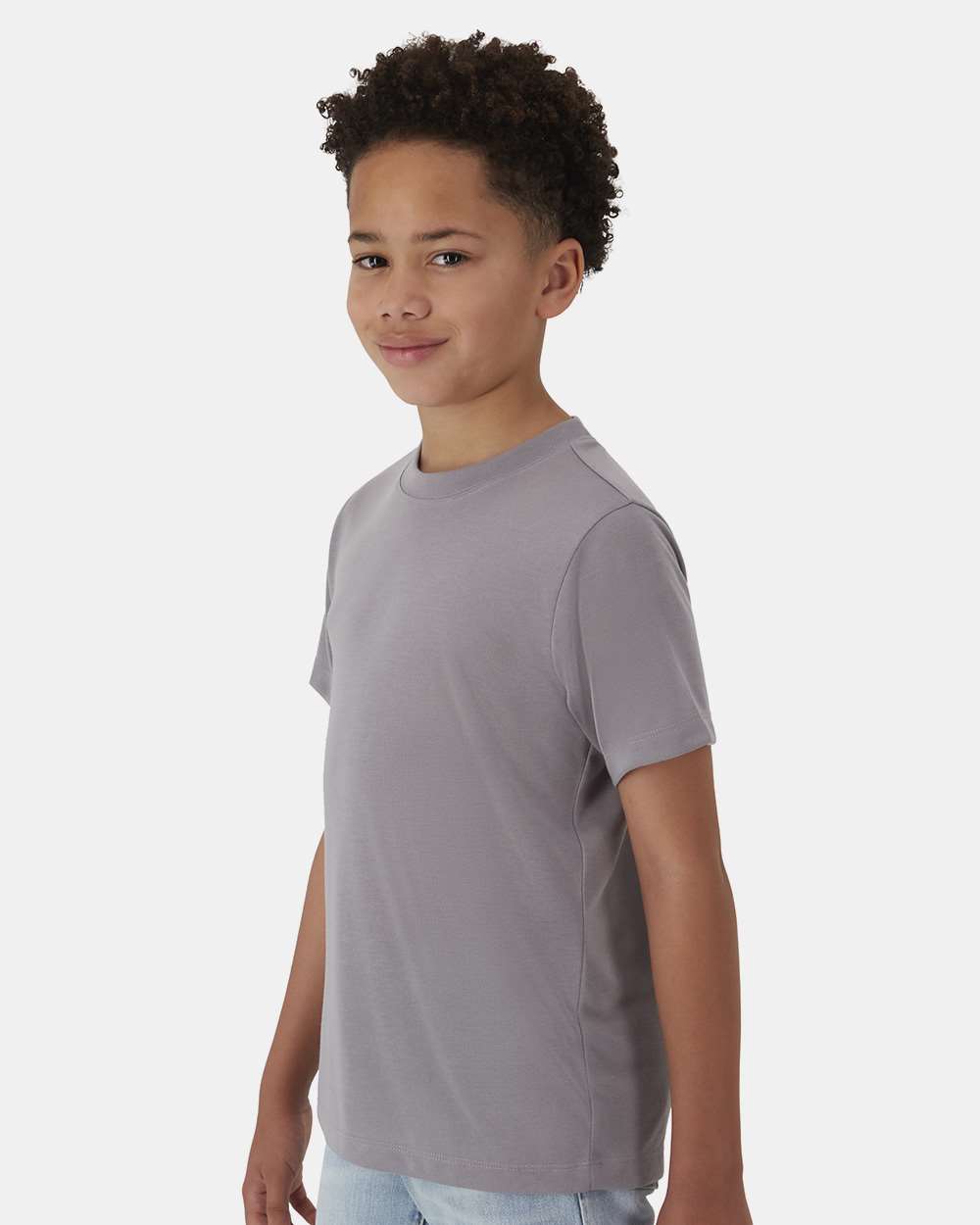 Youth Cool DRI® Cotton Touch T-Shirt - OnModelSide - B10200132 - Graphite
