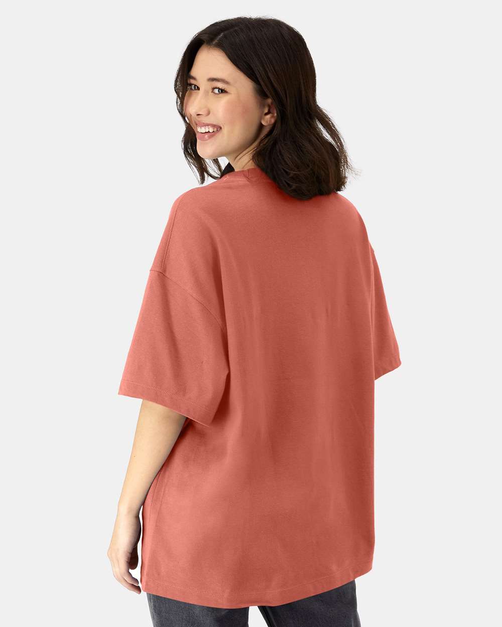 Beefy-T® Retro Street T-Shirt - OnModelBack - B10300693 - Picante Pink