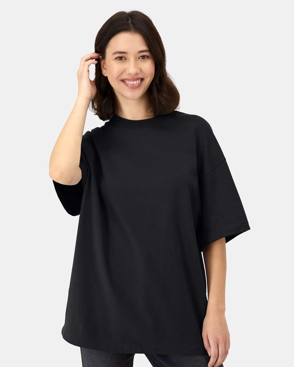 Beefy-T® Retro Street T-Shirt - OnModelFront - B10300503 - Black